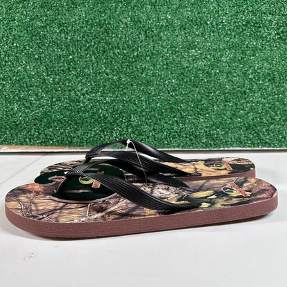 Mossy Oak Camo Flip Flops Sandals Thong Outdoor Comfort Slides Mens Large 11-12