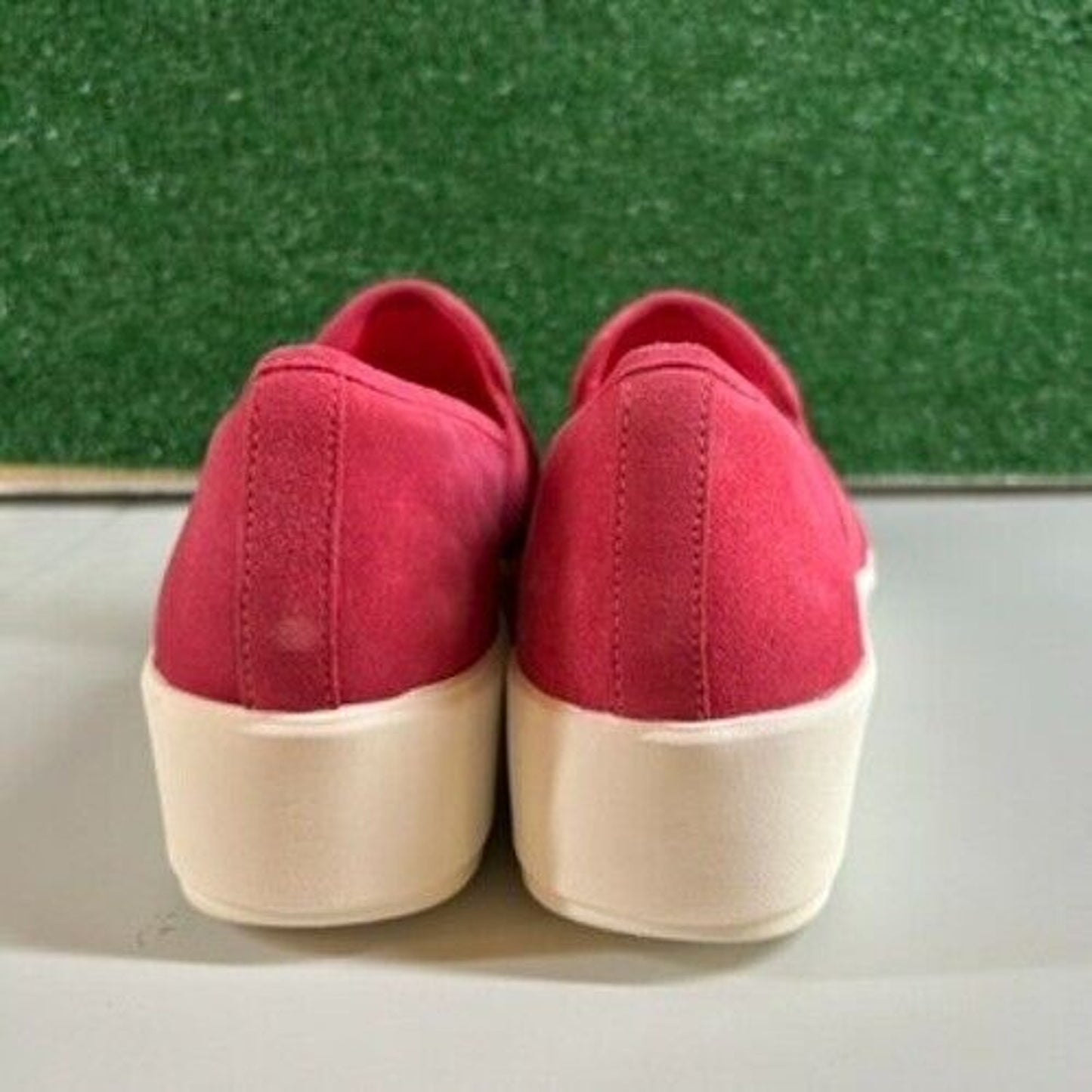 Clarks Layton Petal Sneakers Comfort Shoes Platform Pink Stripe Easter Womens 10