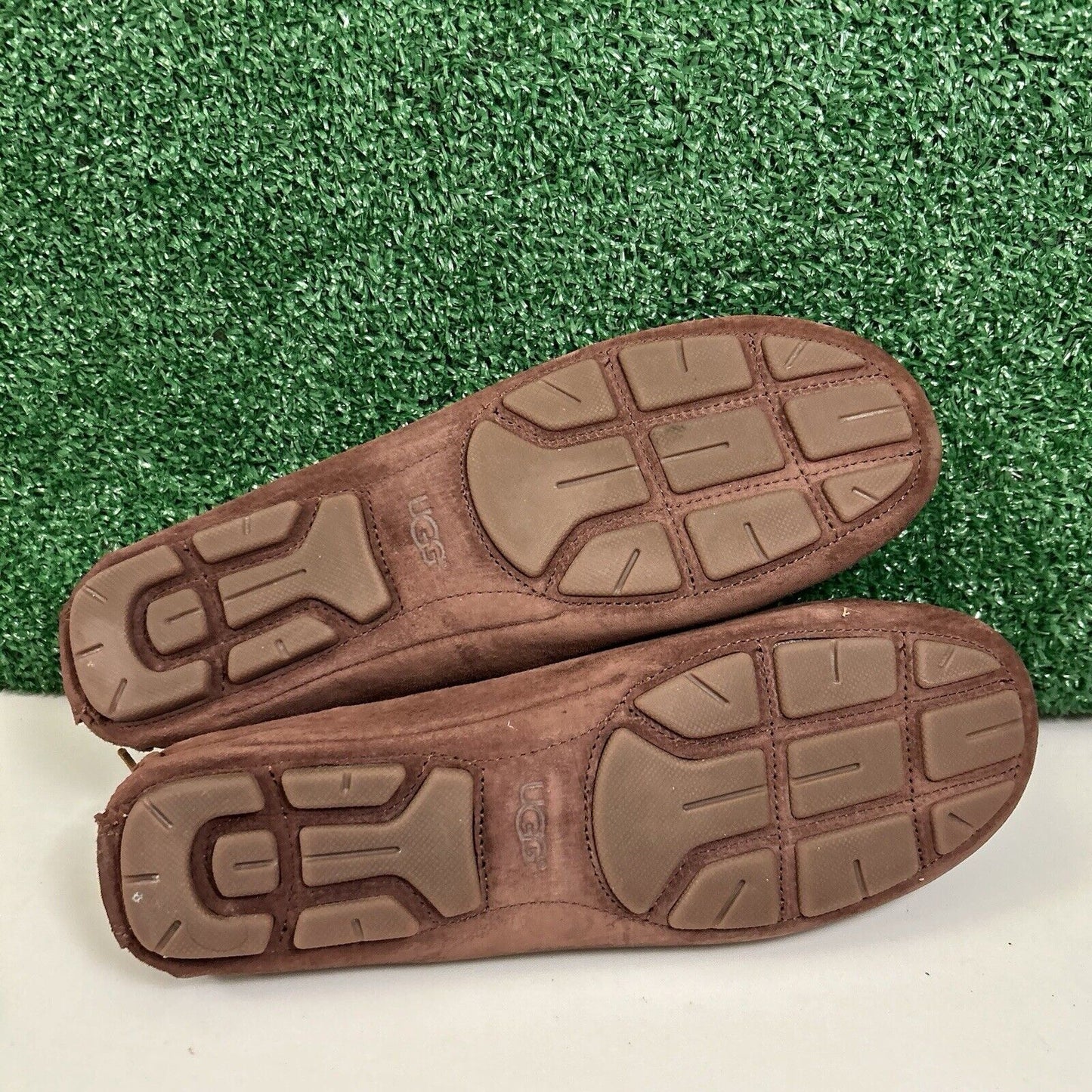 Ugg Ansley Moccasins Womens 10 M Brown Suede Slippers Casual Comfort Fur Warm