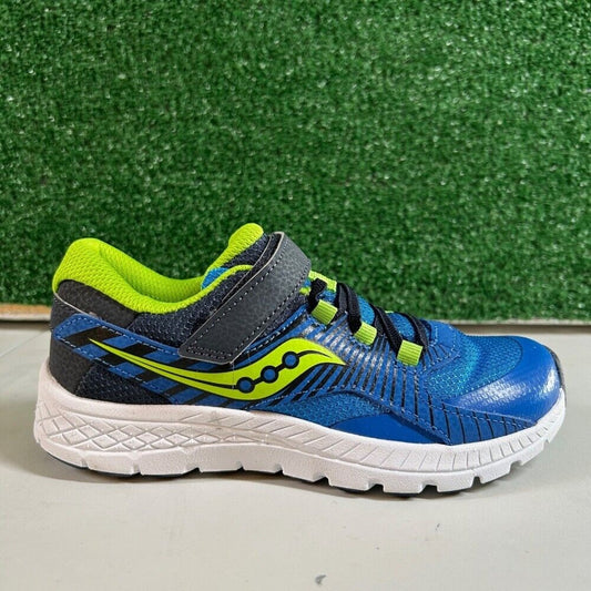 Saucony Velocer Hook & Loop Running Shoes Sneakers Blue/Green Kids Size 2Y
