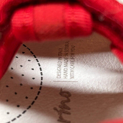 Naturino Red Canvas Fisherman Sandals Toddler Shoes Summer Play Size 5.5/6C 22EU