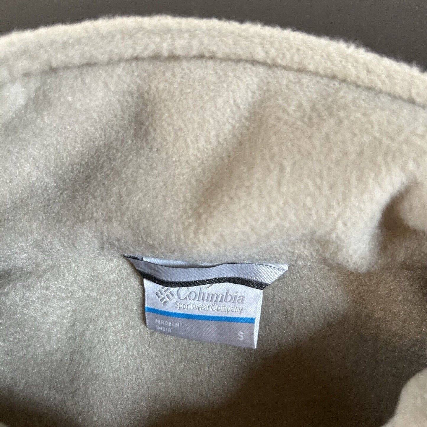 Columbia Fleece Jacket Mens Small Green/Brown Full Zip Outdoor Mount Grant NEW