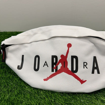 Nike Air Jordan Crossbody Bag White Jumpman Fanny Pack Hip Waist Belt 9B0533 NEW