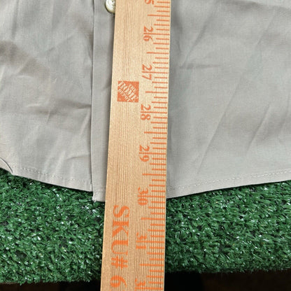 Banana Republic Shirt Mens Medium Gray/Brown Slim Fit Button Up Long Sleeve