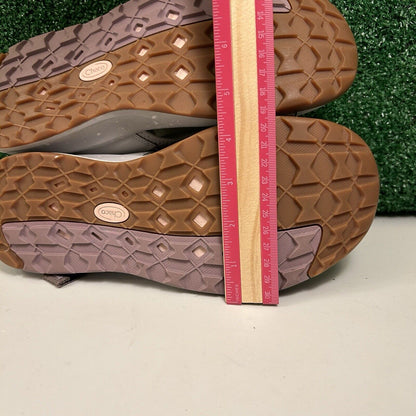 Chaco Odyssey All Terrain Sandals Women 9-9.5 Gray Purple Hiking Outdoor Comfort