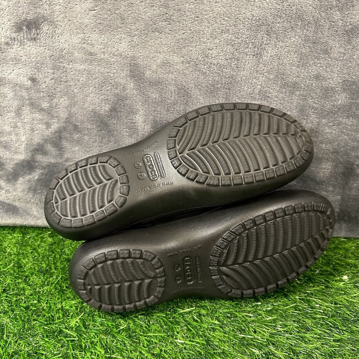 Crocs Kadee Flats Womens 7 Black Shoes Slip On Slingback Lightweight Comfort