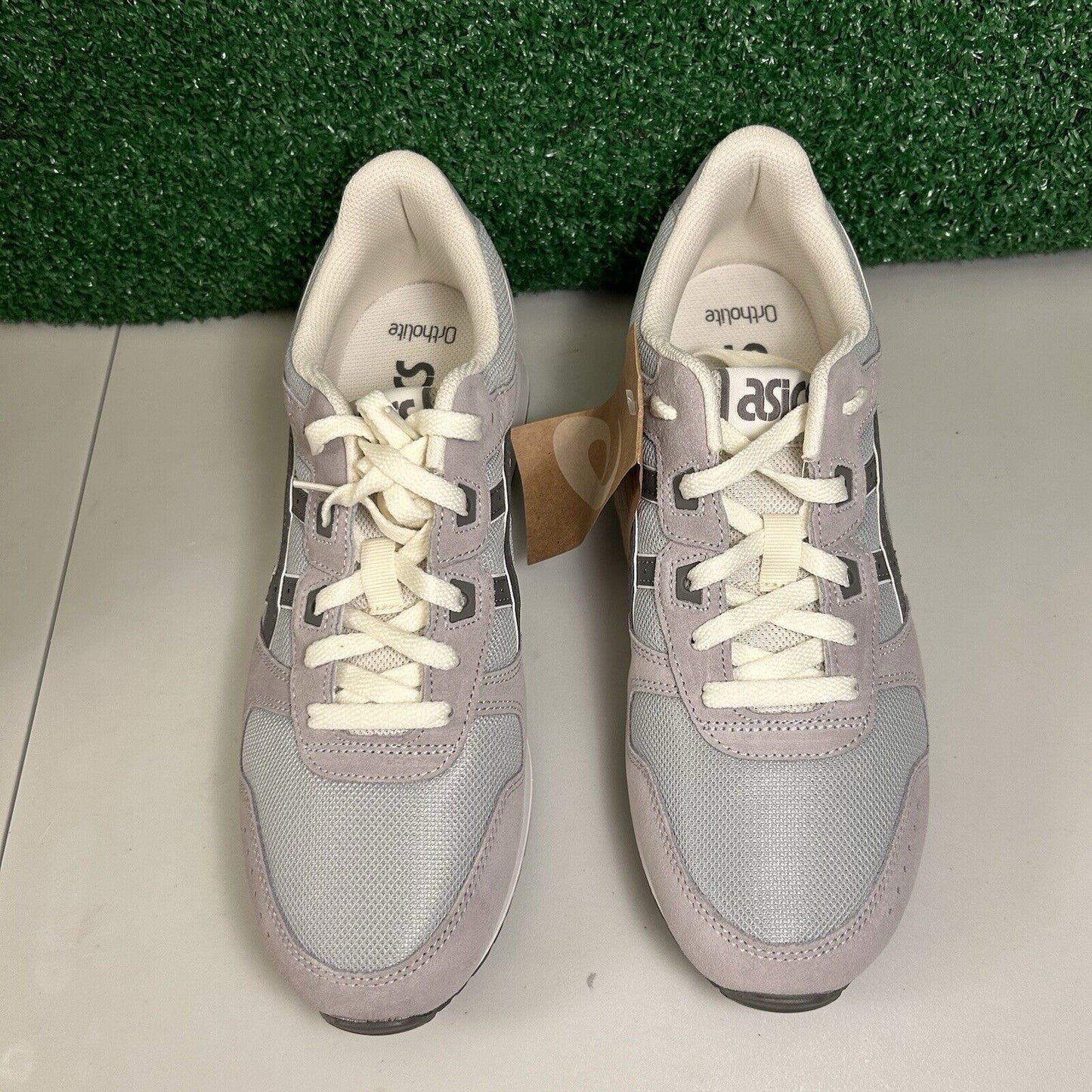 Asics Lyte Classic Mens 9 Gray Shoes Sneaker Athletic Suede Casual Comfort NEW