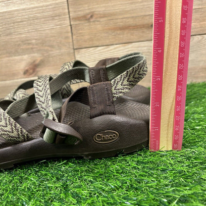 Chaco Zcloud 2 Sandals Womens 10 Green Brown Strappy Comfort Hiking Outdoor