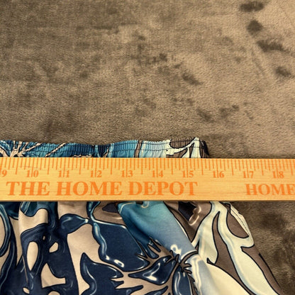 Nike Swim Trunks Mens Large Blue Gray Floral Swimwear Bottoms Board Shorts Beach