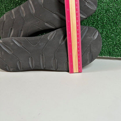 Josef Seibel Maverick 03 Leather Slides Sandals Comfort Black Mens 8/8.5 / 44EU