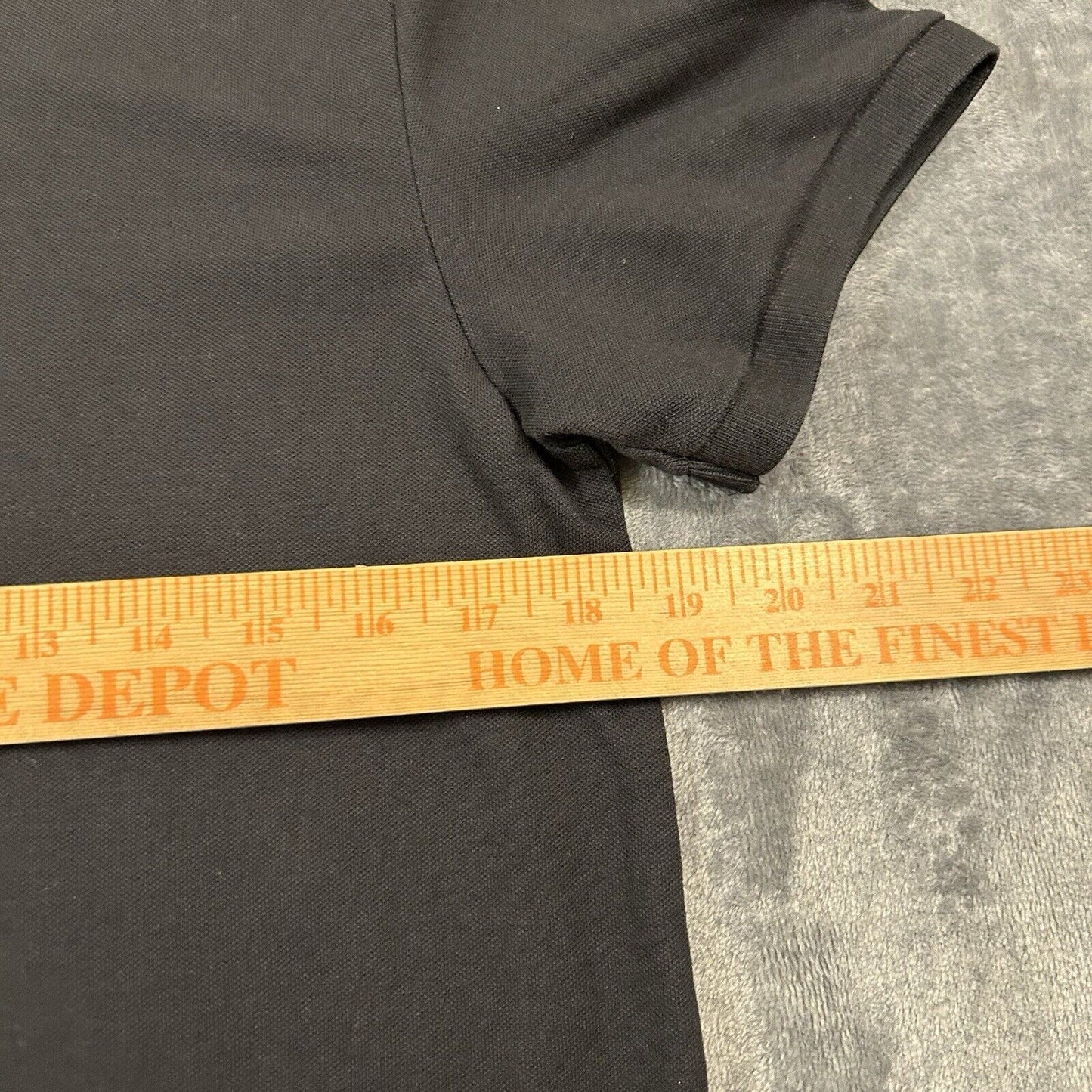 Old Navy Polo Shirt Mens Small Black Short Sleeve Golf Casual Work Flex