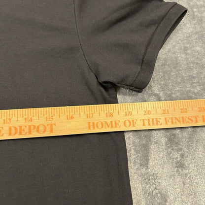 Old Navy Polo Shirt Mens Small Black Short Sleeve Golf Casual Work Flex