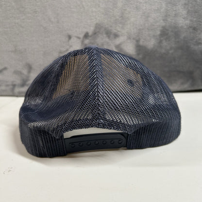 Salomon Snapback Hat Cap Blue White Trucker Running Yupoong Classics Adjustable