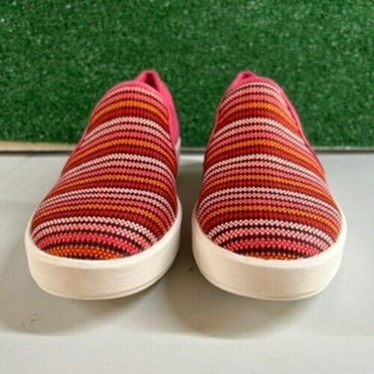 Clarks Layton Petal Sneakers Comfort Shoes Platform Pink Stripe Easter Womens 10