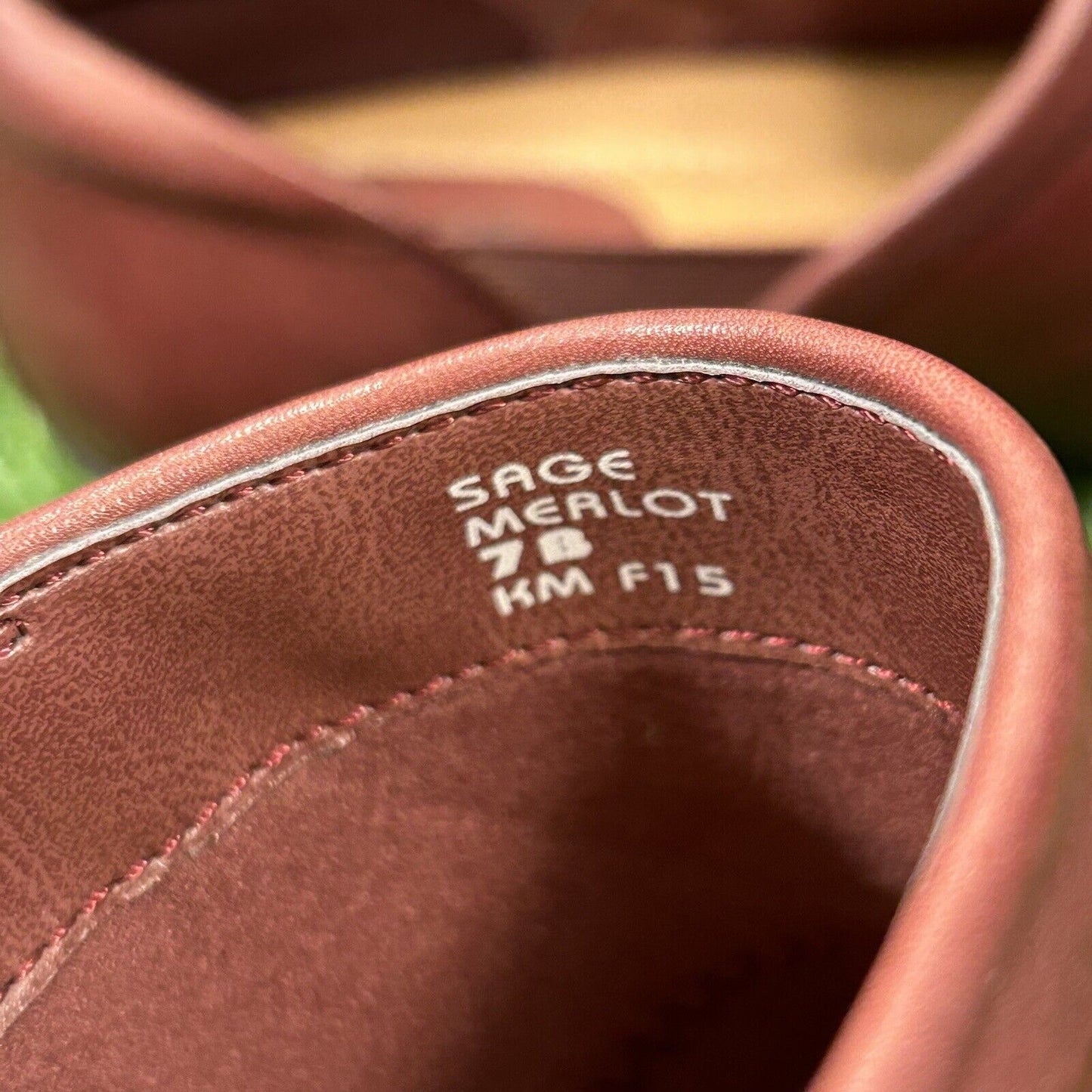 Earth Emily Cove Shoes Womens 7 B Red Clogs Mules Leather Slip On Casual Walking