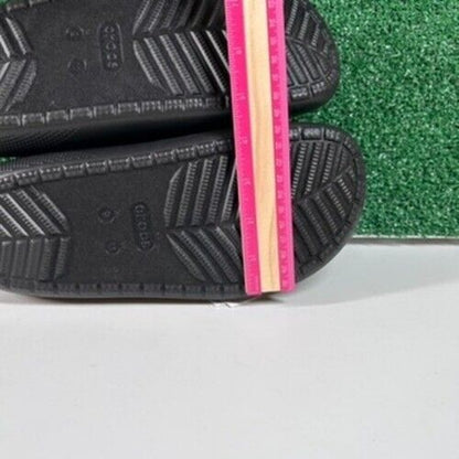 Crocs Classic Puff Moc Slip On Comfort Traction Mule Black Shoes Mens 9 Womes 11