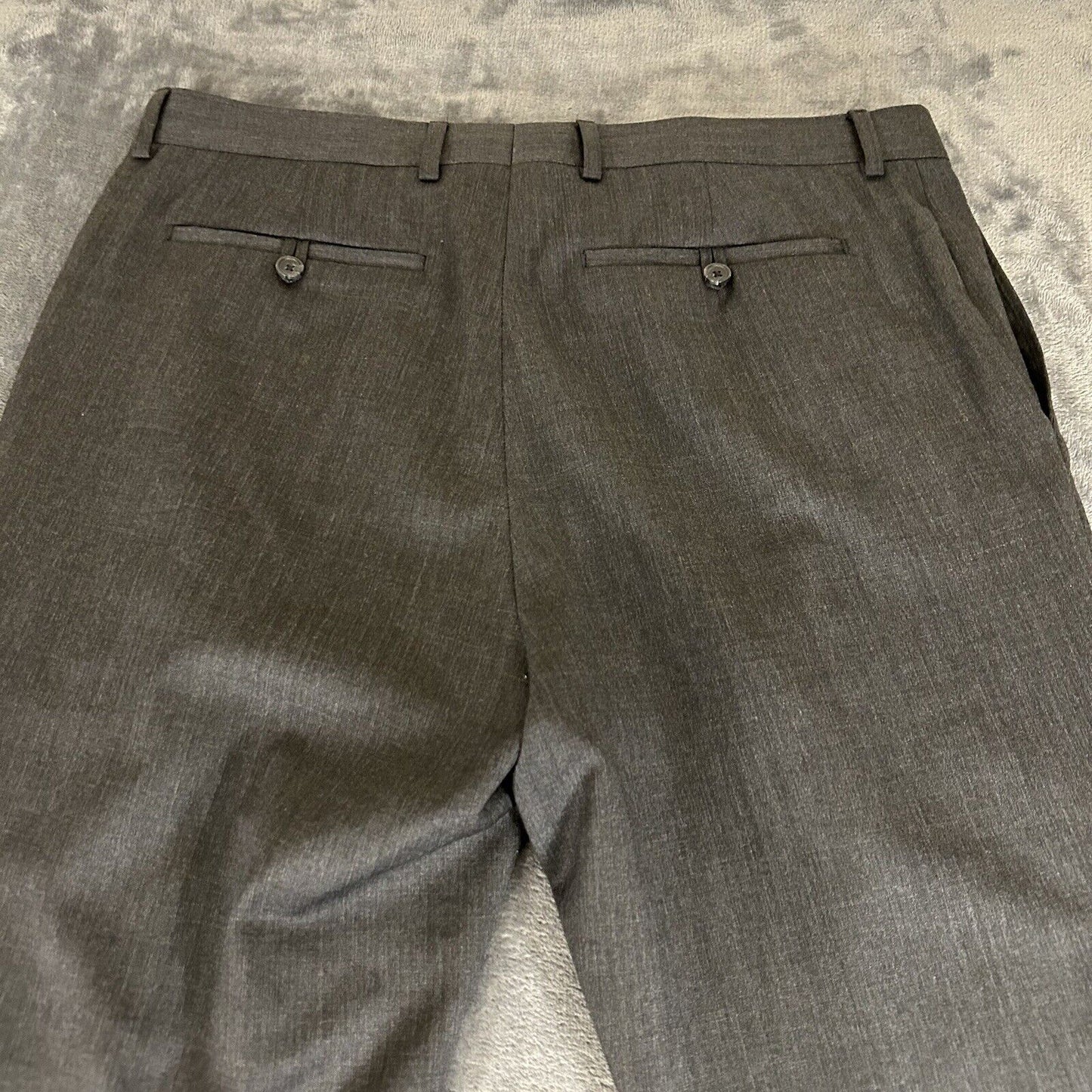 Banana Republic Dress Pants Mens 36x30 Gray Slacks Work Wool Tailored Slim Fit