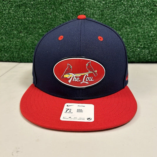 St Louis Cardinals Hat Pro Cap Men 7 5/8 Blue Red City Connect Baseball Nike NEW
