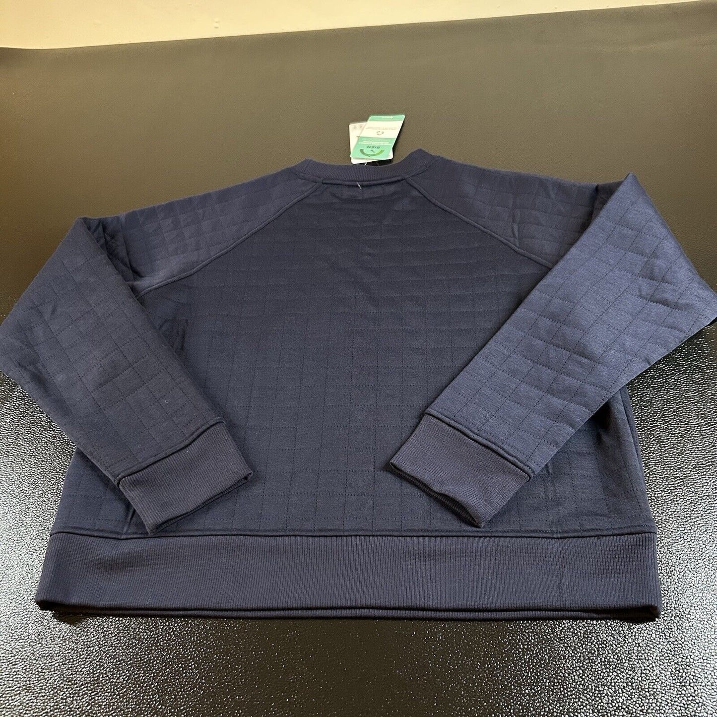 Marmot Roice Crew Sweater Womens Extra Large Navy Pullover Quilted New $90