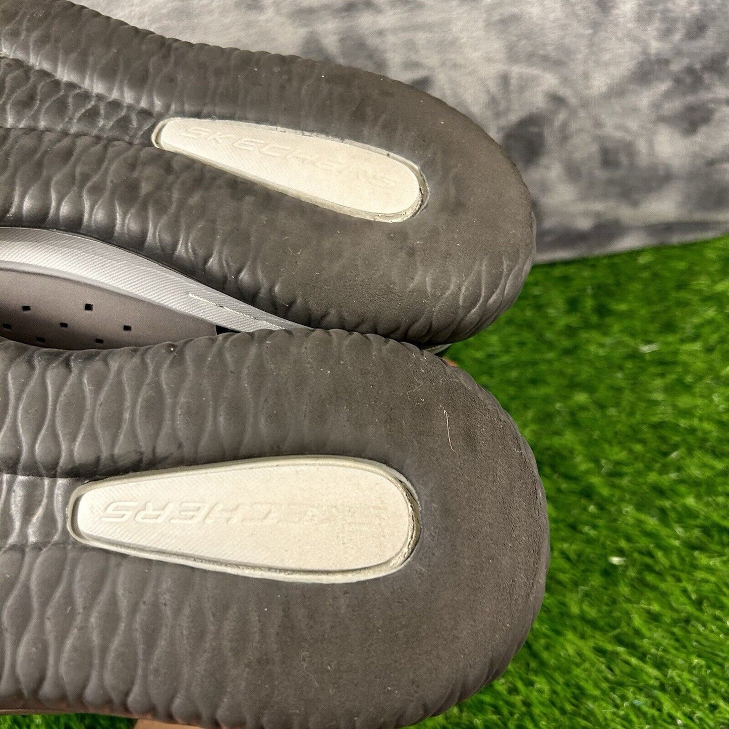 Skechers Delson Mens 8.5 Black Gray Shoes Sneakers Athletic Running Casual Walk