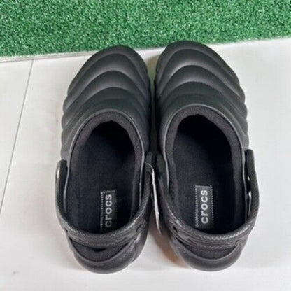 Crocs Classic Lined Overpuff Clogs Comfort Slip On Casual Black Mens 10 New