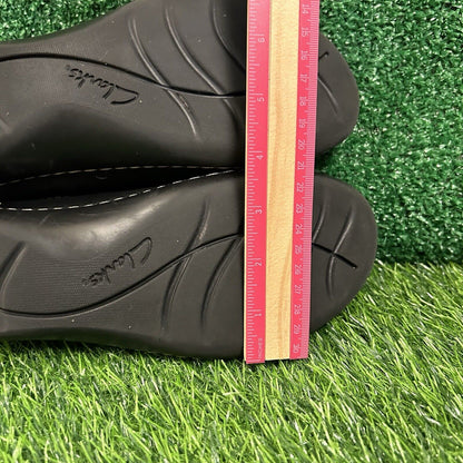 Clarks Ashland Joy Loafers Womens 9 M Black Leather Shoes Slip On Comfort Casual