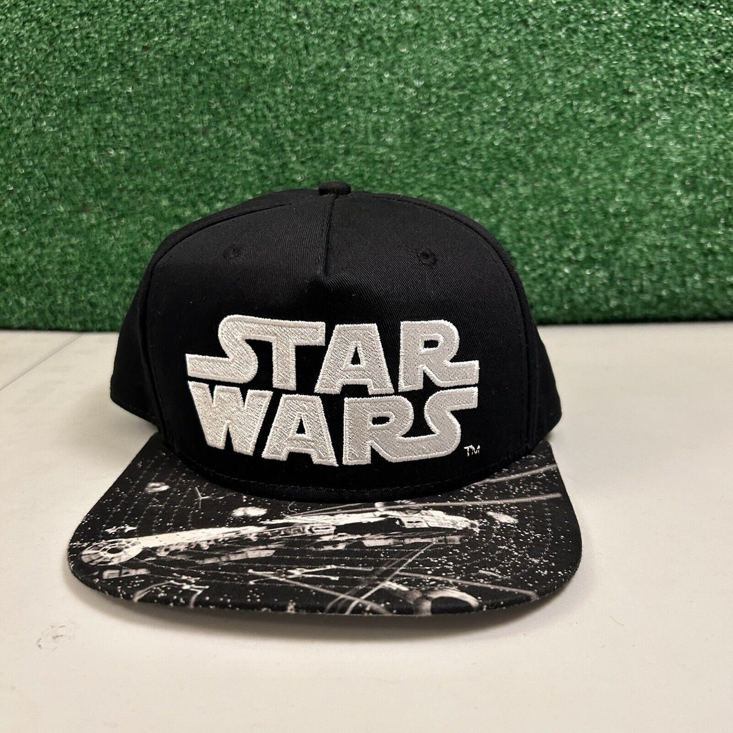Star Wars Hat Cap Mens Snapback Black Gray Lucasfilm Movie Adjustable Galaxy