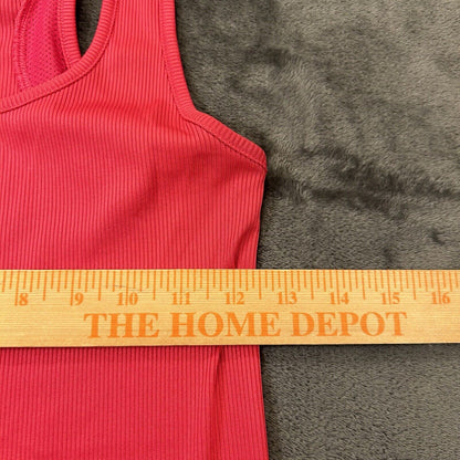 Under Armour Tank Top Womens Small Pink Sleeveless Heatgear Fitted Gym Athletic