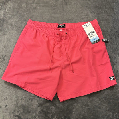 Billabong Board Shorts Men XXL 2XL 36" Red Drawstring Hybrid Swim Recycler NEW