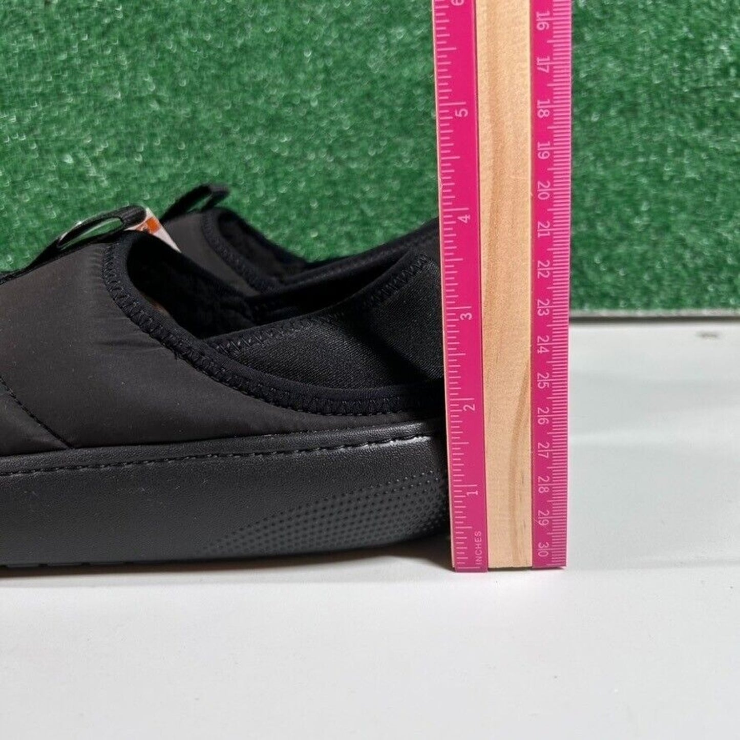 Crocs Classic Puff Mocs Black Slip On Casual Comfort Shoes Lined Womens 8 New