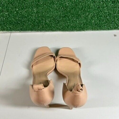 Gianni Bini Nude Heels Stiletto Sandals Slip On Outdoor Summer Womens 11 M