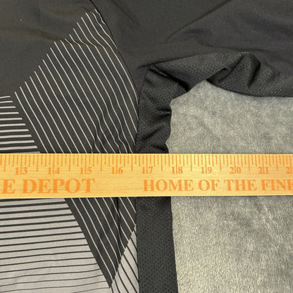 Under Armour Shirt Mens Medium Gray Black 3/4 Sleeve Project Rock Threadborne