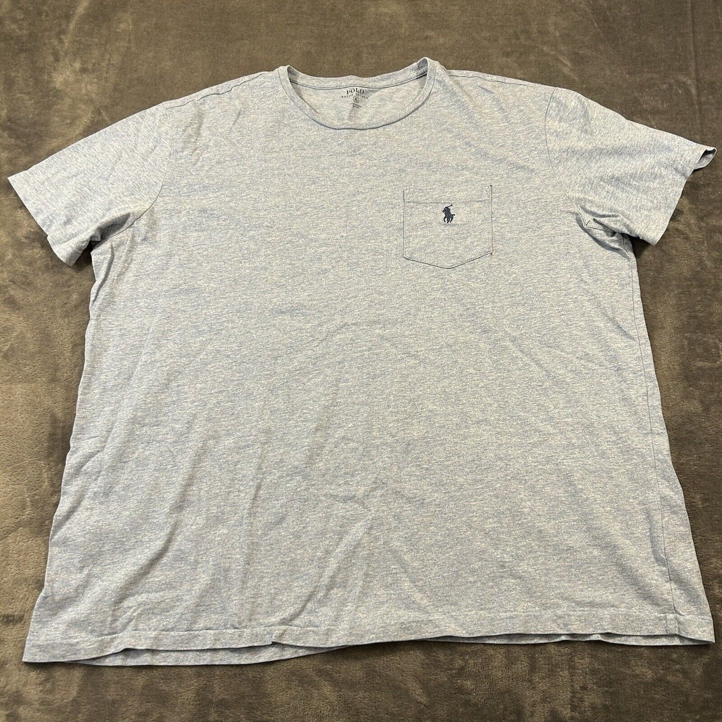 Polo Ralph Lauren Shirt Mens Extra Large Blue Short Sleeve Pocket T-Shirt Casual