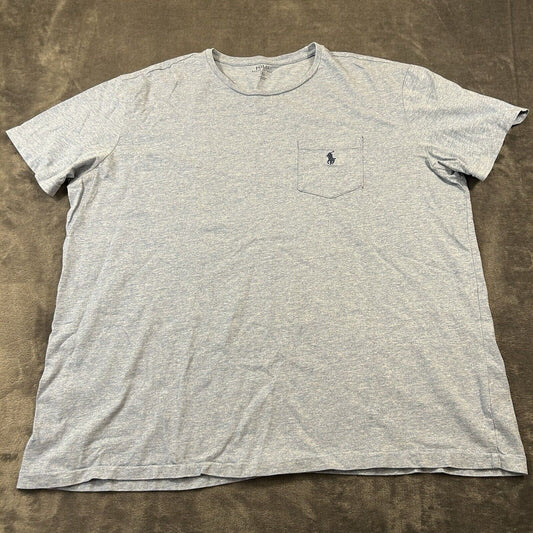 Polo Ralph Lauren Shirt Mens Extra Large Blue Short Sleeve Pocket T-Shirt Casual