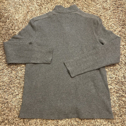 Michael Kors Sweater Mens Extra Large Gray Pullover Quarter Zip Sweatshirt