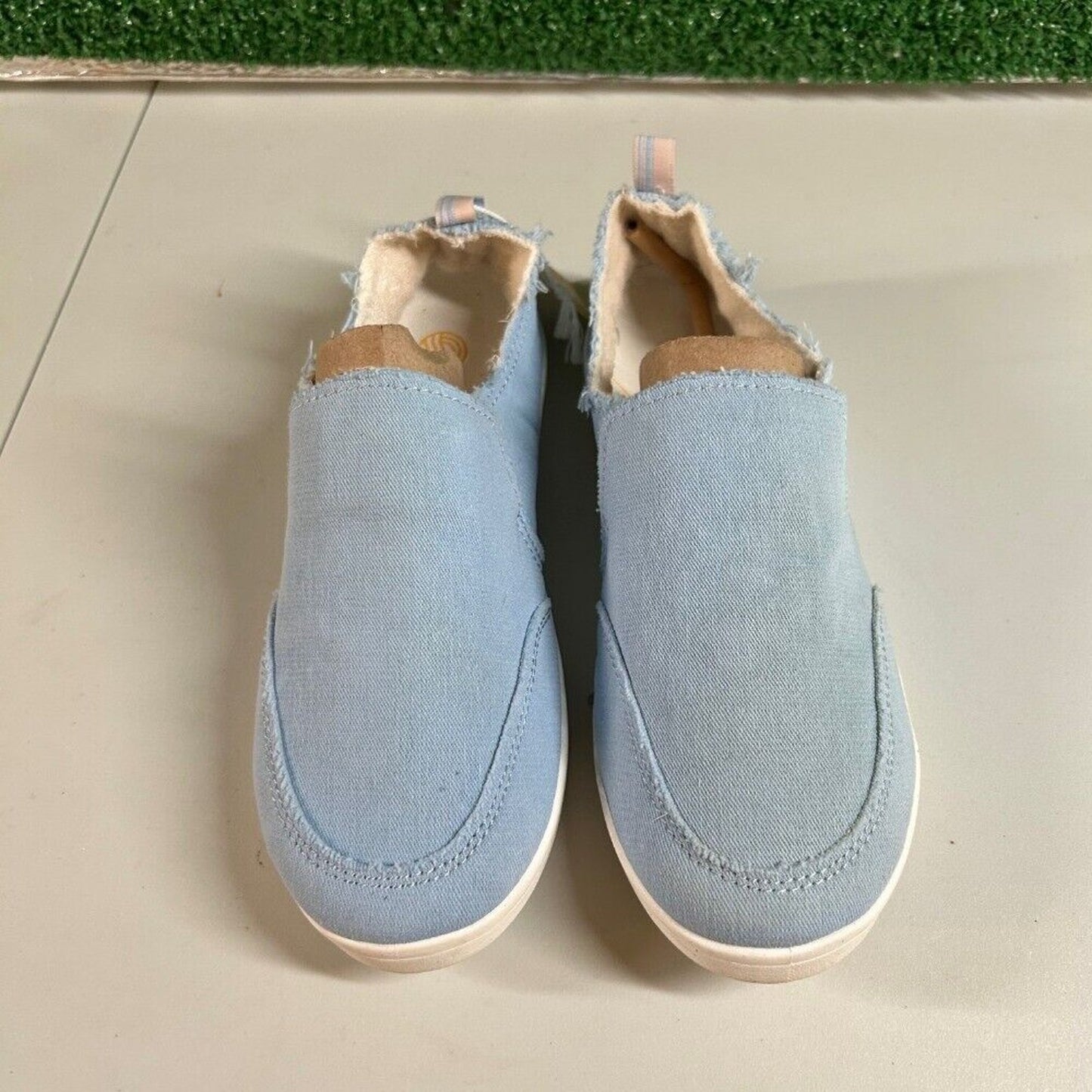 Vionic Beach Malibu Slip-On Shoes Casual Comfort Loafers Light Blue Womens 5