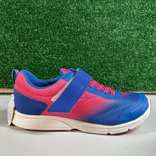 Tsukihoshi Kids Racer Sneakers Pink & Blue Hook and Loop Closure Youth 3Y