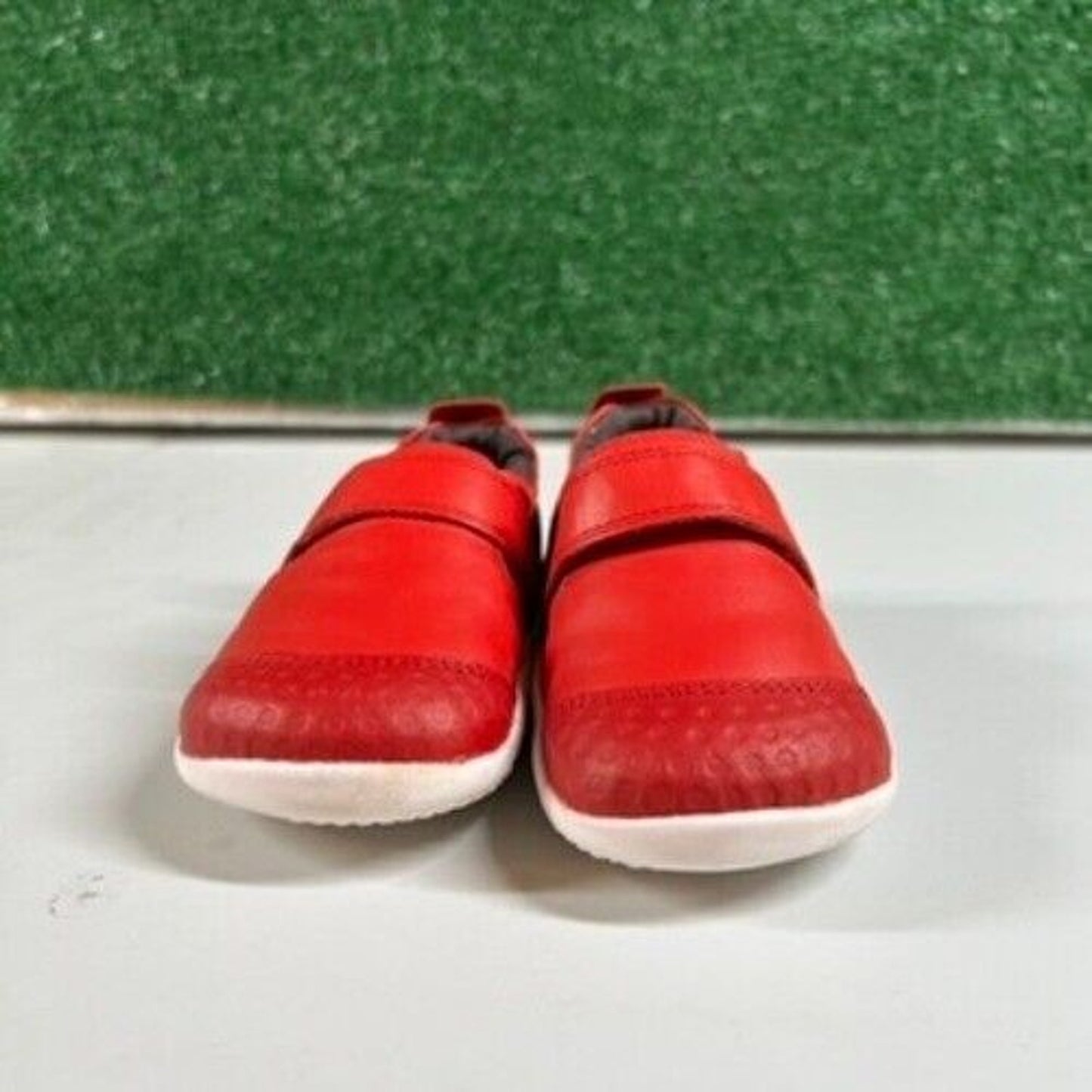 Bobux Soft Sole Shoes First Walker Leather Red Strap Toddler Shoes 3.5C / 20EU