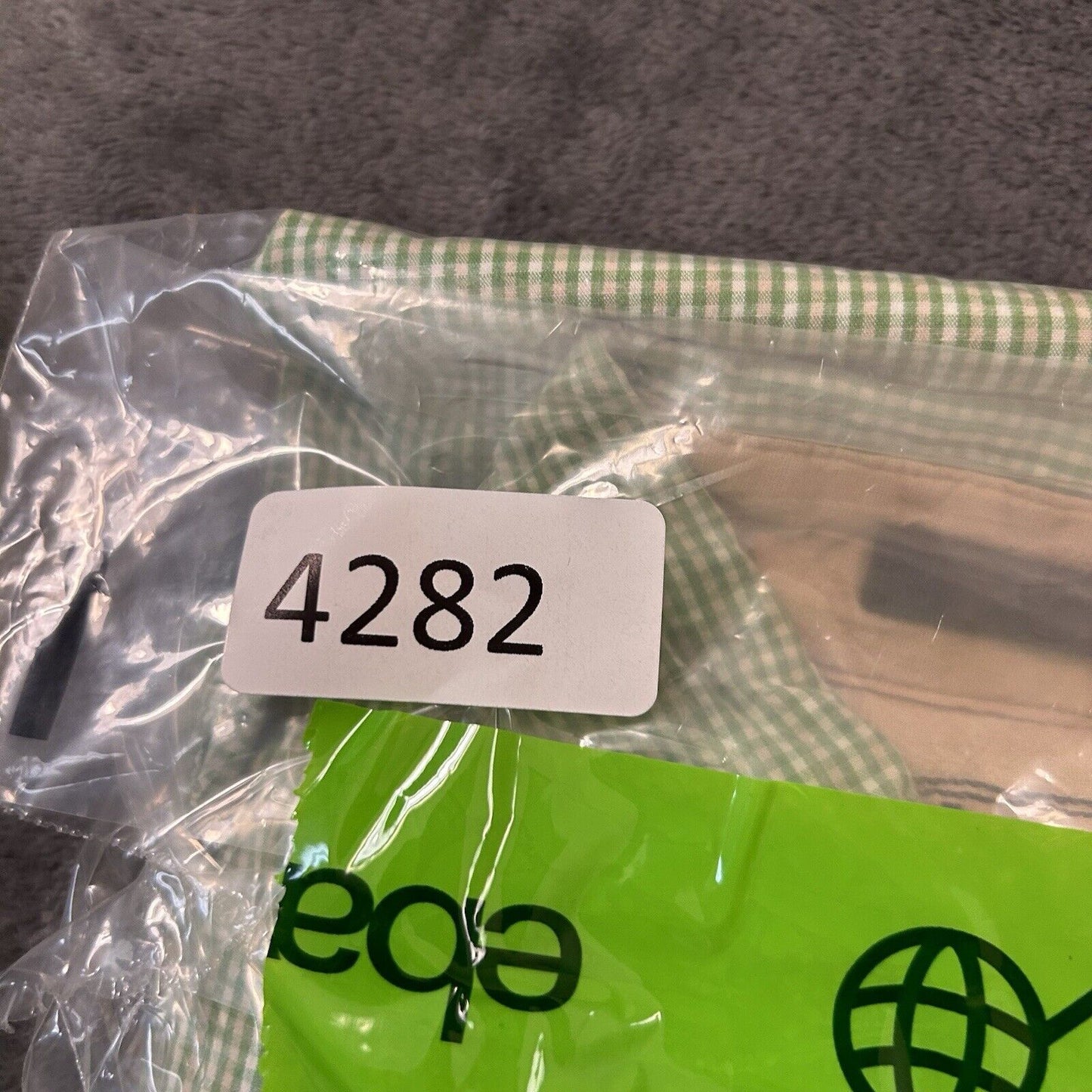 Wrangler Shirt Mens Large Green White Check Button Up Short Sleeve Western