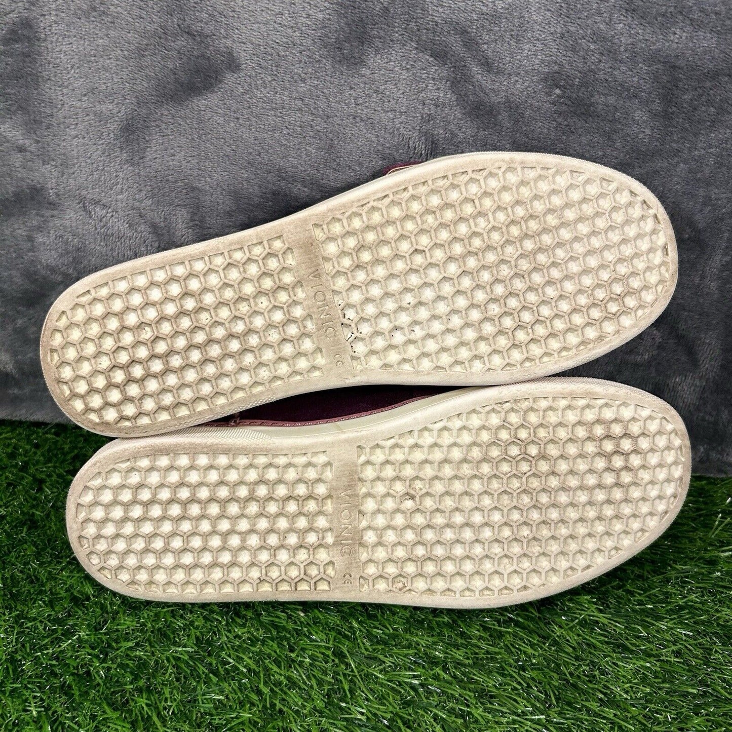 Vionic Cambridge Loafer Womens 9 M Purple Suede Moccasins Casual Comfort Buckle