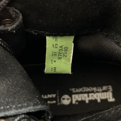 Timberland Authentics Boots Womens 6 M Black Ankle Leather Outdoor Lace Up