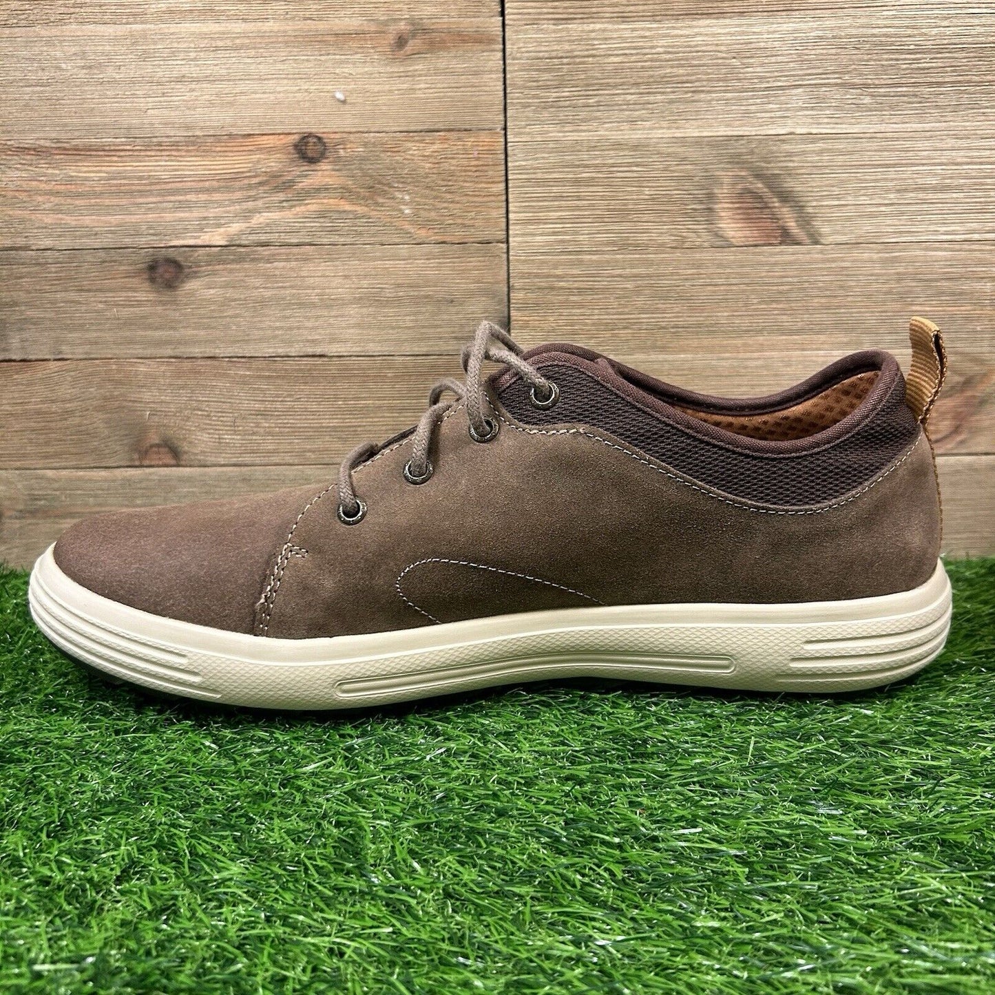 Skechers Porter Elden Oxford Mens 13 Brown Shoes Sneakers Suede Leather Casual