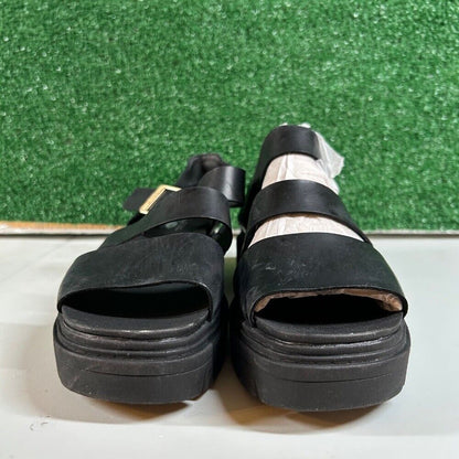 Dr Scholls Trekkie Platform Sandals Lug Sole Ankle Strap Buckle Casual Womens 7M