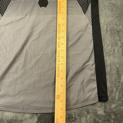 Under Armour Shirt Mens Medium Gray Black 3/4 Sleeve Project Rock Threadborne