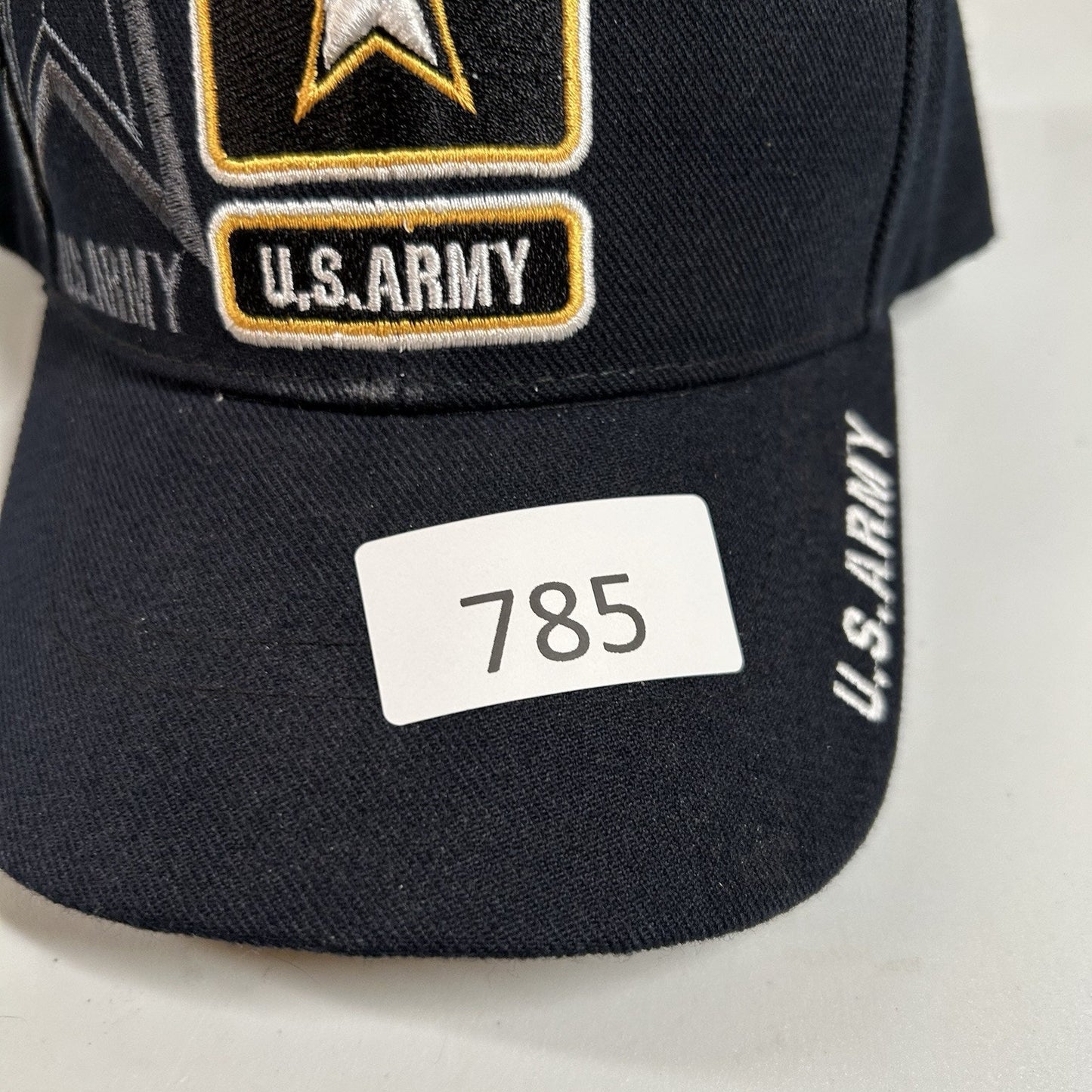 US Army Baseball Hat Cap Mens Strap Back Dark Navy Acrylic Santo Cap Adjustable