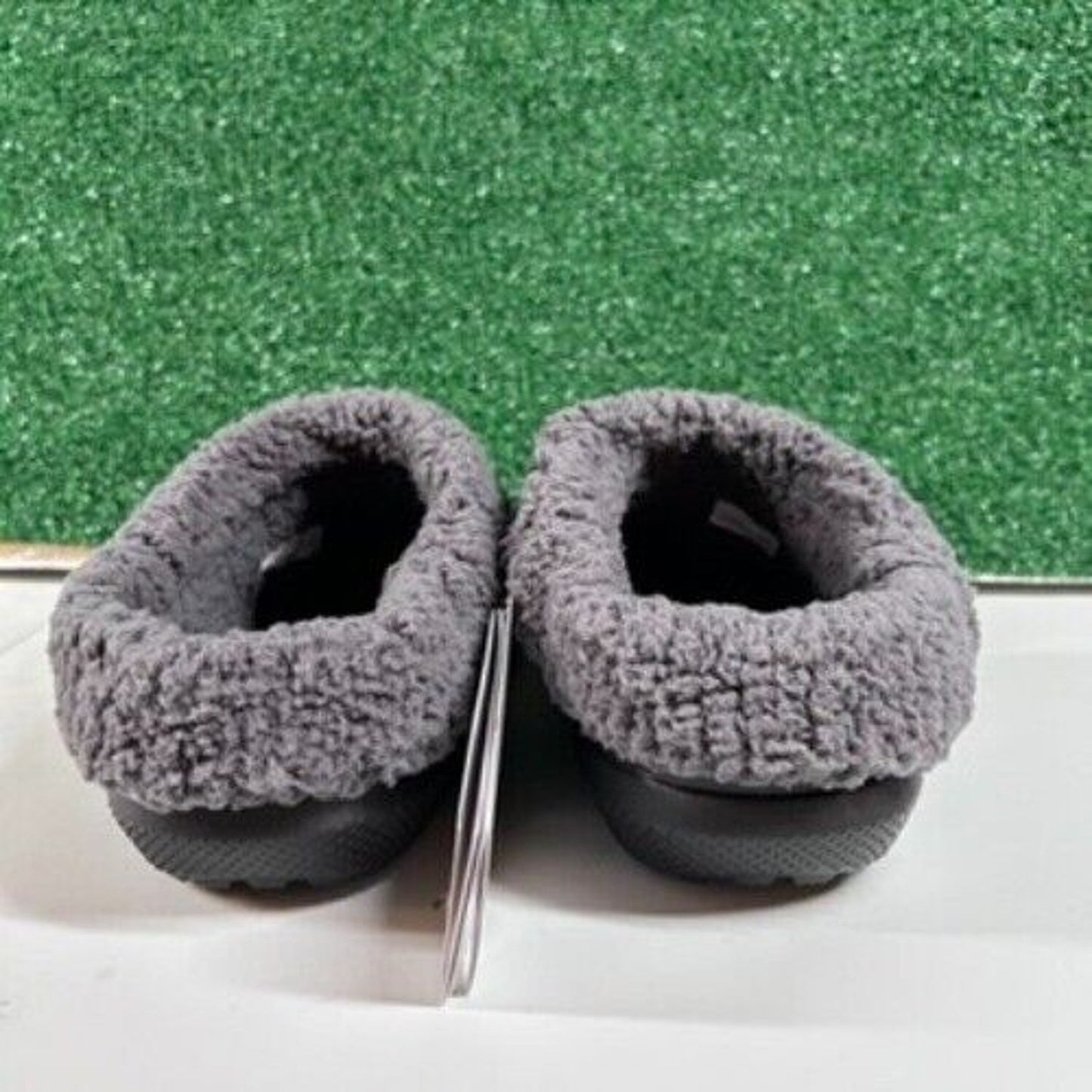 Crocs Classic Blitzen IV Lined Clog Fuzzy Fur Slip On Comfort Black Womens 8 New