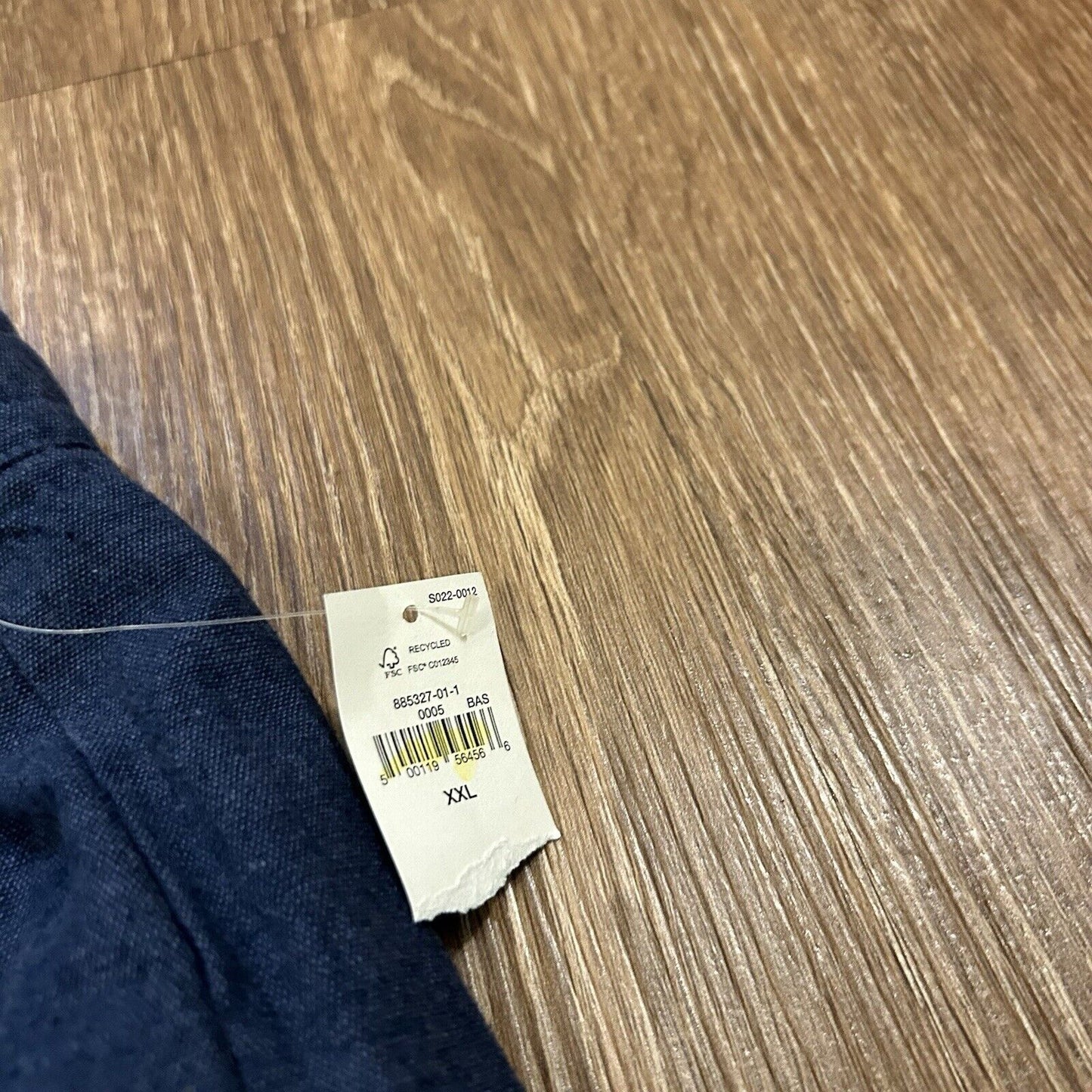 Gap Easy Chino Shorts Mens XXL 2XL 42" Blue Linen Beach Comfort Casual NEW