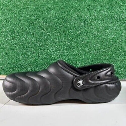 Crocs Classic Lined Overpuff Clogs Comfort Slip On Casual Black Mens 10 New