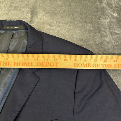 Hugo Boss Blazer Mens 42L Blue Wool Super 110 Sport Coat Suit Jacket Made Italy