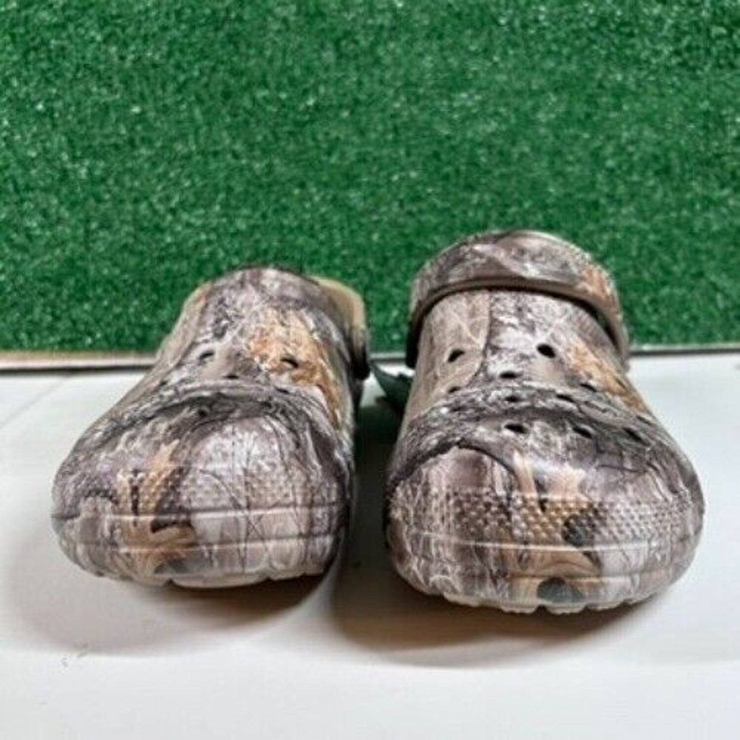 Crocs Classic Lined Clog Realtree Edge Camo Fuzzy Warm Shoes Brown Womens 9